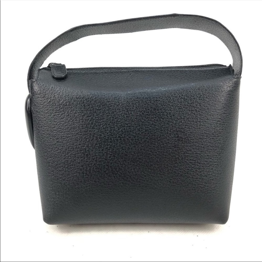 Black Gucci handbag bamboo leather